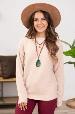 Be Cool Oatmeal Horizontal Ribbed Sweater -Staccato Shop 3D4A0013 dde824e9 a424 4bdd aa75 6b443158668b