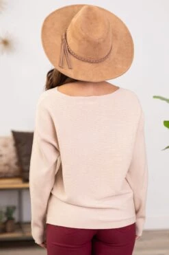 Be Cool Oatmeal Horizontal Ribbed Sweater -Staccato Shop 3D4A0016 ef6b5f74 ebe1 49a3 90ea d3788adf0325