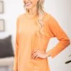 Orange Washed Long Sleeve Top -Staccato Shop 3D4A0052 e23fb372 4309 4b77 b453 7e98d4e4a36d