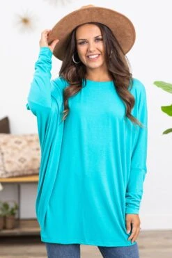Aqua Dolman Sleeve Top -Staccato Shop 3D4A0128 71f0fd2a 7140 414e 914a 366155b3160c