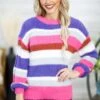 Hot Pink And Purple Multicolor Stripe Sweater -Staccato Shop 3D4A0406 9012f31b 711d 4991 8511 67e26868109a