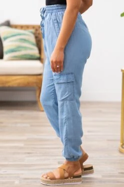 STACCATO Medium Wash Tencel Cargo Pocket Joggers 8 STACCATO Medium Wash Tencel Cargo Pocket Joggers -Staccato Shop 3D4A0541 636f0862 6c43 4d8f 8f3c a0e92501e518