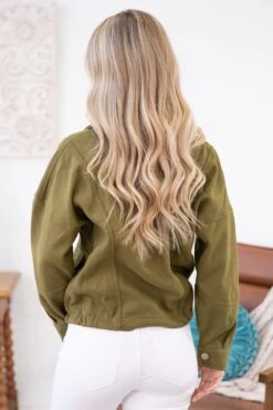 STACCATO Olive Drawstring Hem Zip Up Jacket -Staccato Shop 3D4A0806 0c2955c2 d029 4c1b 8f8b 7f2af178295c