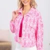 Hot Pink Abstract Aztec Print Jacket -Staccato Shop 3D4A0813 7ea42ea3 4130 476f 87a2 6245d5fdec70