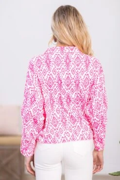 Hot Pink Abstract Aztec Print Jacket 9 Hot Pink Abstract Aztec Print Jacket -Staccato Shop 3D4A0814 e415ee5a 9a4a 4ebe bfce 37081f9c7870