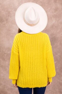 STACCATO Golden Yellow Textured Round Neck Sweater -Staccato Shop 3D4A0852 5c9bd633 3a4b 40a4 a9e8 b35c4dec4025