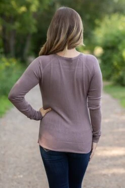 Be Cool Dark Mauve Lightweight Sweater With Side Slit -Staccato Shop 3D4A1015 ab380acb 4f1d 4566 9bfa 80a313d75286