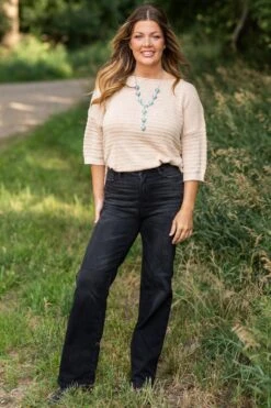 Judy Blue Black Washed Straight Leg Jeans