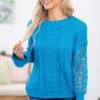 Sky Blue Lace Sleeve Detail Sweater 2 Sky Blue Lace Sleeve Detail Sweater -Staccato Shop 3D4A1097 42c2680c 1338 4e92 bb1a 899166a081ae