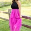 Fuchsia Tulle Maxi Skirt 2 Fuchsia Tulle Maxi Skirt -Staccato Shop 3D4A1184 2