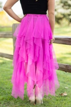 Fuchsia Tulle Maxi Skirt -Staccato Shop 3D4A1194 2