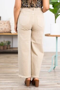 Risen Khaki Tummy Control Wide Leg Jeans -Staccato Shop 3D4A1257 7ef3d4e7 ce1f 4d8f a534 bc2787b42ed6