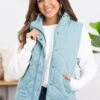 Be Cool Light Teal Diamond Quilted Vest -Staccato Shop 3D4A1342 9e111835 8751 41bf a9fe 2d7f73f69e0f