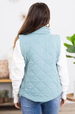Be Cool Light Teal Diamond Quilted Vest -Staccato Shop 3D4A1345 bf7bc0a5 242e 4167 acd3 4c2e96069649