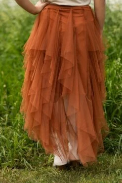 Burnt Orange Tulle Maxi Skirt -Staccato Shop 3D4A2215 4c103eb4 7f78 4645 8bc5 98b24b782c50