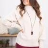 Beige Balloon Sleeve Mock Neck Sweater 1 Beige Balloon Sleeve Mock Neck Sweater -Staccato Shop 3D4A2259 8ea3dcc6 c284 4efd ae72 939f93e6efae