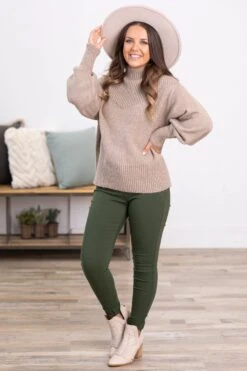 Mocha Balloon Sleeve Mock Neck Sweater 8 Mocha Balloon Sleeve Mock Neck Sweater -Staccato Shop 3D4A2265 18516e91 1f2b 4bf5 ba5d b25515c63c30