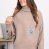 Mocha Horizontal Ribbed Turtleneck Sweater 2 Mocha Horizontal Ribbed Turtleneck Sweater -Staccato Shop 3D4A2294 6816d15a 6a08 4956 b2f0 0d82c3651291