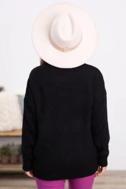 Black Ribbed Trim Round Neck Basic Sweater 9 Black Ribbed Trim Round Neck Basic Sweater -Staccato Shop 3D4A2302 77807b71 dca9 4f25 8a87 c7bdcf8bf03c