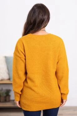 Mustard Ribbed Trim Round Neck Basic Sweater 9 Mustard Ribbed Trim Round Neck Basic Sweater -Staccato Shop 3D4A2309 8c504199 5cd2 40a2 bc38 f02f83d04563