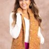 STACCATO Camel Ditsy Floral Channel Quilted Vest -Staccato Shop 3D4A2435 90bf6920 b928 47ba bd66 e2b19f45907a