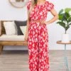 Red Crystal Pleat Floral Print Wide Leg Pants -Staccato Shop 3D4A2851 8ca289e9 979a 4e60 938e 881cf869d057