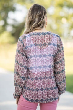 Teal And Wine Abstract Geometric Print Top -Staccato Shop 3D4A2892 0b80ab9a 92af 4e9f 9264 eb47c8f9b1db