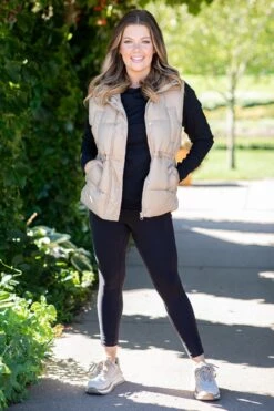 Tan Channel Quilted Puffer Vest 8 Tan Channel Quilted Puffer Vest -Staccato Shop 3D4A3010 35cde84a 4b51 45d0 ba0f 3ba9b29e43ba