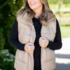 Tan Channel Quilted Puffer Vest -Staccato Shop 3D4A3012 d0d805d8 a8e4 4dbe 830f cc607b16f685