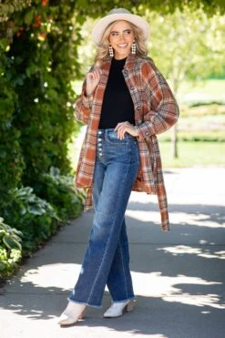 Chestnut Self Belt Balloon Sleeve Jacket -Staccato Shop 3D4A3028 57405bd1 3147 4fed 84e1 c9681d03138b