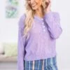 Lavender Raw Edge Drop Shoulder Henley Sweater 2 Lavender Raw Edge Drop Shoulder Henley Sweater -Staccato Shop 3D4A3322 d7340cbd 2f72 48cb b197 248897a40cf5