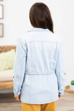 Risen Light Wash Denim Anorak Jacket -Staccato Shop 3D4A3333 658f2fd8 05d3 46a0 ad38 f0696b237f22