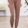 Mocha Smocked Waist Jogger Pants -Staccato Shop 3D4A3732 b388c313 247b 4a63 b346 6e5f1fa8047d