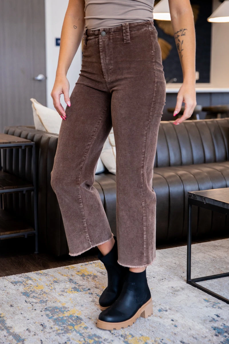 Brown Corduroy Wide Leg Pants 4 Brown Corduroy Wide Leg Pants - Image 2