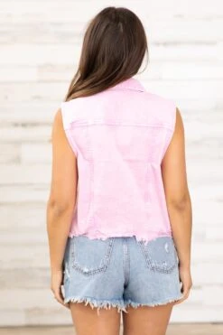 Risen Blush Washed Denim Vest -Staccato Shop 3D4A4154 753d1e37 2616 459e a49d 0d65650fb552