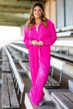 Hot Pink Crystal Pleat Top And Pants Set 10 Hot Pink Crystal Pleat Top And Pants Set -Staccato Shop 3D4A4461 b8ed86ce f305 4e02 bab8 a0c92d739454