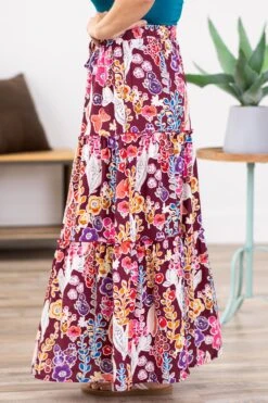 Pink Multicolor Floral Tiered Maxi Skirt 10 Pink Multicolor Floral Tiered Maxi Skirt -Staccato Shop 3D4A4636 c110c0b8 69e6 479c acac 9dfe48f55106