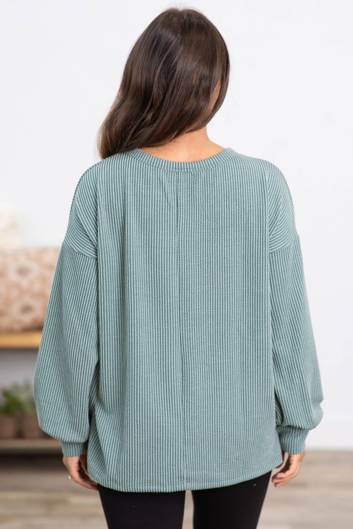 STACCATO Dark Ash Drop Ribbed With Side Slits 5 STACCATO Dark Ash Drop Ribbed With Side Slits - Image 4