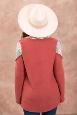 Terra Cotta Multicolor Chevron Detail Top -Staccato Shop 3D4A4937 2bda39a4 93fd 4efa b6c4 3e88bdaa3e37