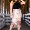 Rose Gold Sequin Midi Skirt With Fringe -Staccato Shop 3D4A4943 0c163013 0081 4733 bda1 c91c02a98d42