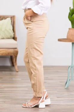 KanCan Tan High Rise Mom Fit Pants -Staccato Shop 3D4A5068 a37ddcf8 11cc 4e5b 96d9 3152f382a4a5