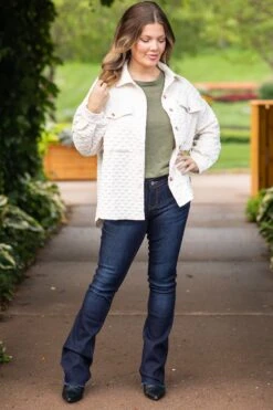 Ivory Textured Knit Shacket -Staccato Shop 3D4A5470 248d413f 527c 4113 bd5e 17aa70178249