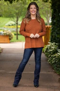 STACCATO Cognac Baby Waffle Knit Sweater -Staccato Shop 3D4A5615 bfebeb4a 3df2 4342 aa25 90494f186b44