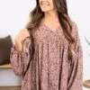 Brown And Mocha Leaf Print Babydoll Top 1 Brown And Mocha Leaf Print Babydoll Top -Staccato Shop 3D4A5699 642f11fd 3ecd 4973 99e8 914bba23f9d6