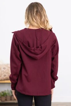Dark Berry Ponte Super Soft Hooded Jacket -Staccato Shop 3D4A5963 72e1042a 094c 4f54 a884 fc892b896480
