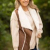 Brown Faux Suede Sherpa Lined Vest -Staccato Shop 3D4A5969 ba989668 1541 465d 84b7 2e6c4e2ff326