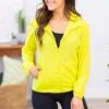 Neon Yellow Hooded Windbreaker Jacket -Staccato Shop 3D4A6838