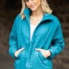 Teal Quilted Funnel Neck Jacket 1 Teal Quilted Funnel Neck Jacket -Staccato Shop 3D4A7202 2