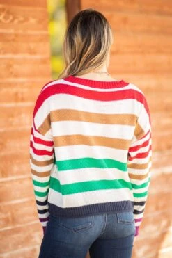 Green Multicolor Rainbow Stripe Sweater -Staccato Shop 3D4A7738 4bb7086c ddfe 4e87 94cb 2fe26e2daa6f