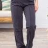 Grey Pull On Stretch Dress Pants With Seam -Staccato Shop 3D4A8152 32233b7f e076 4206 ba24 0742f4a2c4df